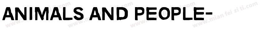 animals and people字体转换